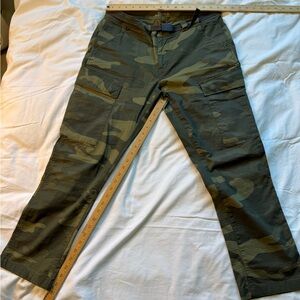 Roark Green Camouflage Cargo Pants 32 W